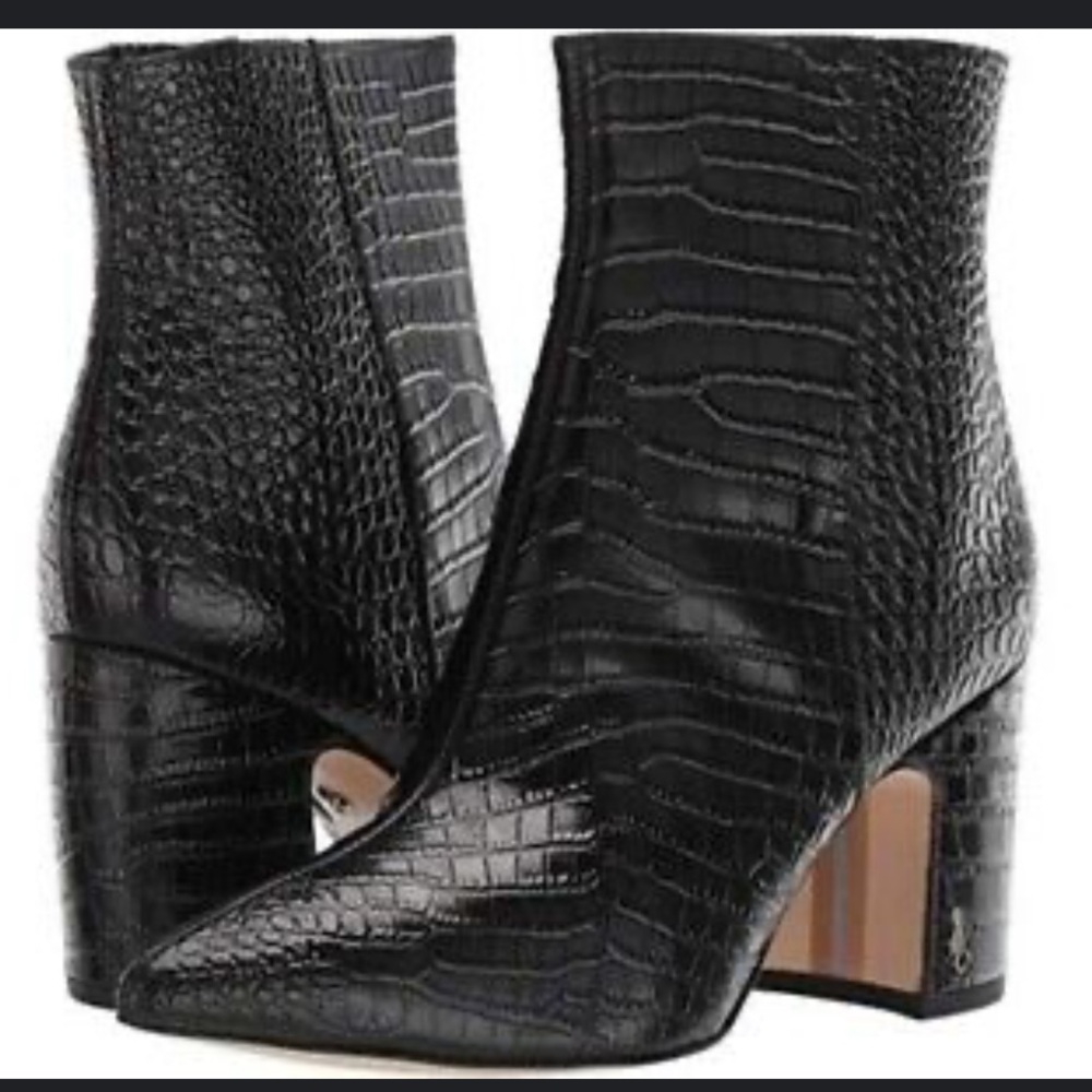 Sam Edelman hilty croc black boot